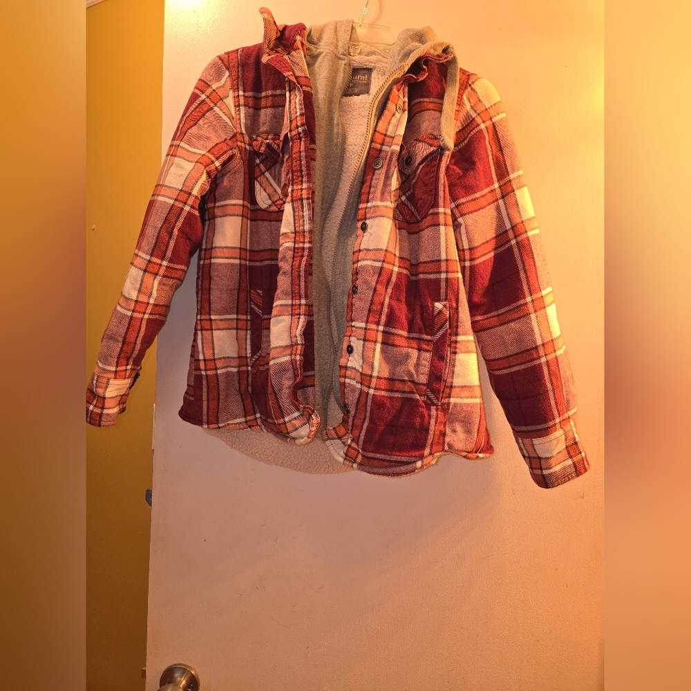 Plaid Pink Hooded Bass Pro Jacket
